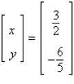 <strong>Solve the system of linear equations using the inverse matrix .</strong> A) B) C) D) E)