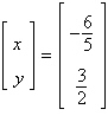 <strong>Solve the system of linear equations using the inverse matrix .</strong> A) B) C) D) E)
