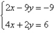 <strong>Solve the system of linear equations using the inverse matrix </strong> A) B) C) D) E)