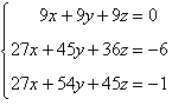 <strong>Solve the system of linear equations using the inverse matrix .</strong> A) B) C) D) E)