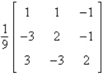 <strong>Solve the system of linear equations using the inverse matrix .</strong> A) B) C) D) E)