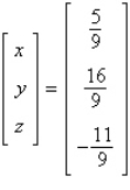 <strong>Solve the system of linear equations using the inverse matrix .</strong> A) B) C) D) E)