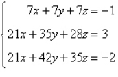 <strong>Solve the system of linear equations using the inverse matrix .</strong> A) B) C) D) E)