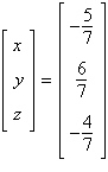 <strong>Solve the system of linear equations using the inverse matrix .</strong> A) B) C) D) E)