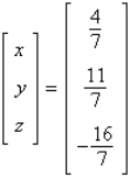 <strong>Solve the system of linear equations using the inverse matrix .</strong> A) B) C) D) E)