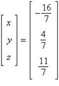 <strong>Solve the system of linear equations using the inverse matrix .</strong> A) B) C) D) E)