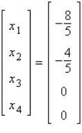 <strong>Solve the system of linear equations using the inverse matrix .</strong> A) B) C) D) E)