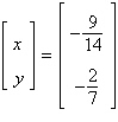 <strong>Solve the system of linear equations using an inverse matrix.</strong> A) B) C) D) E)
