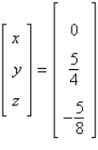 <strong>Solve the system of linear equations using an inverse matrix.</strong> A) B) C) D) E)