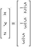 <strong>Use the matrix capabilities of a graphing utility to solve the following system of linear equations: </strong> A) B) C) D) E)