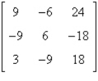 Find the determinant of by the method of expansion by cofactors using row 2. Show your work.
