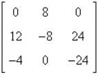 Find the determinant of by the method of expansion by cofactors using column 3. Show your work.