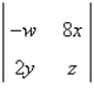 <strong>Evaluate the determinant of the matrix below to determine which of the following makes the equation true. </strong> A) B) C) D) E)