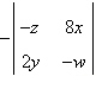 <strong>Evaluate the determinant of the matrix below to determine which of the following makes the equation true. </strong> A) B) C) D) E)