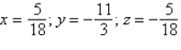 <strong>Use Cramer's Rule to solve the following system of linear equations: </strong> A) B) C) D) E)