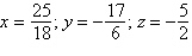 <strong>Use Cramer's Rule to solve the following system of linear equations: </strong> A) B) C) D) E)