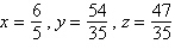 <strong>Use Cramer's Rule to solve the following system of linear equations: </strong> A) B) C) D) E)