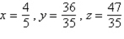 <strong>Use Cramer's Rule to solve the following system of linear equations: </strong> A) B) C) D) E)