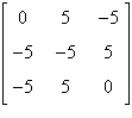 Find the uncoded 1 × 3 row matrices for the message TWO IF BY LAND; then encode the message using the encoding matrix . Show all your work.