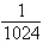 <strong>Evaluate the expression below. </strong> A) B) C) 1024 D) E) 16
