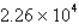 <strong>Write the following number in scientific notation. 226,000</strong> A) B) C) D) E)