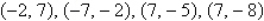 <strong>Plot the points below whose coordinates are given on a Cartesian coordinate system. </strong> A) B) C) D) E)