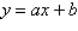 Find the least squares regression line   for the points   by solving the system for a and b.   Points:   space