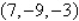 <strong>Determine which one of the ordered triples below is a solution of the given system of equations. </strong> A) B) C) D) E)