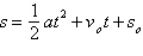 An object moving vertically is at the given heights at the specified times. Find the position equation   for the object. At t = 1 second, s = 161 feet At t = 2 seconds, s = 98 feet At t = 3 seconds, s = 3 feet