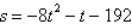 <strong>An object moving vertically is at the given heights at the specified times. Find the position equation for the object. At t = 1 second, s = 161 feet At t = 2 seconds, s = 98 feet At t = 3 seconds, s = 3 feet</strong> A) B) C) D) E)