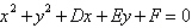 Find the equation of the circle   that passes through the points   .