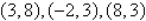 Find the equation of the circle   that passes through the points   .