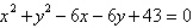 <strong>Find the equation of the circle that passes through the points .</strong> A) B) C) D) E)