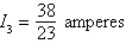 <strong>Applying Kirchhoff's Laws to the electrical network in the figure, the currents I<sub>1</sub>, I<sub>2</sub>, and I<sub>3</sub> are the solution of the system Find the currents. </strong> A) B) C) D) E)