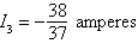 <strong>Applying Kirchhoff's Laws to the electrical network in the figure, the currents I<sub>1</sub>, I<sub>2</sub>, and I<sub>3</sub> are the solution of the system Find the currents. </strong> A) B) C) D) E)