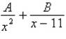 <strong>Write the form of the partial fraction decomposition of the rational expression. Do not solve for the constants. </strong> A) B) C) D) E)