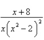 Write the form of the partial fraction decomposition of the rational expression. Do not solve for the constants.  