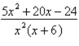 Write the partial fraction decomposition of the rational expression.  