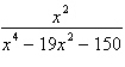 Write the partial fraction decomposition of the rational expression.  