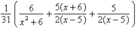 <strong>Write the partial fraction decomposition of the rational expression. </strong> A) B) C) D) E)