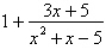 <strong>Write the partial fraction decomposition of the improper rational expression. </strong> A) B) C) D) E)