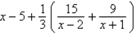 <strong>Write the partial fraction decomposition of the improper rational expression. </strong> A) B) C) D) E)