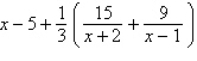 <strong>Write the partial fraction decomposition of the improper rational expression. </strong> A) B) C) D) E)