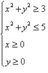 <strong>Derive a set of inequalities to describe the region. </strong> A) B) C) D) E)