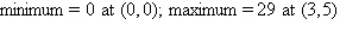 <strong>Find the minimum and maximum values of the objective function and where they occur, subject to the indicated constraints. </strong> A) B) C) D) E)
