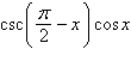 Use fundamental identities to simplify the expression below and then determine which of the following is not equivalent.