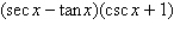 Use a graphing utility to determine which of the trigonometric functions is equal to the following expression.