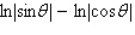 Rewrite as a single logarithm and then simplify the result.