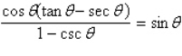 Verify the identity shown below.