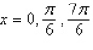 <strong>Find all solutions of the following equation in the interval . </strong> A) B) C) D) E)